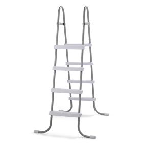 4-stage 52 Inch Swimming Pool Escalator With Iron Gray Frame And White Pedals