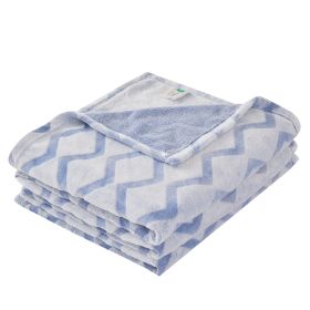 Women's Ultra Soft And Comfortable 3D Sofa Blanket (Option: Blue Wave-50a60)