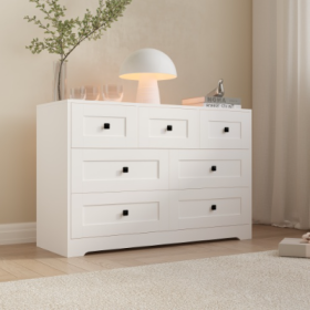 Chest Of Drawer With  White Color Farm Door (Option: 7drawers)