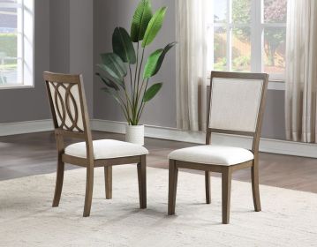 Bordeaux - Side Chair Set Of 2 - Brown (Color: Brown)