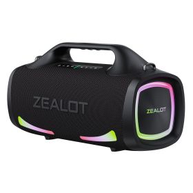 100W Wireless Speaker-24000mAh Battery, IPX5 Waterproof, Loud Stereo Sound And Strong Bass, Perfect For Family, Car, Outdoor, Camping, Party (Color: Black)