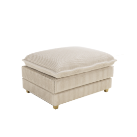Modular Sectional Sofa,Deep Seat Couch For Living Room , Modern L-Shaped Sofa For Living Room Bedroom Apartment (Color: Beige)